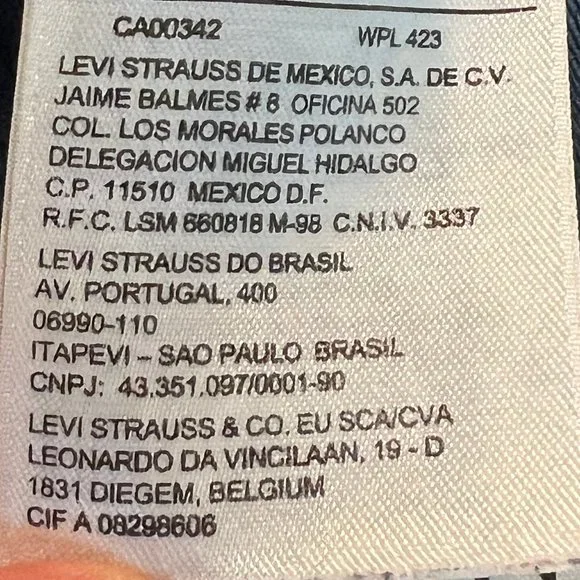 LEVI'S Jean Original Denim Trucker Jacket Size Small - Picture 11 of 13